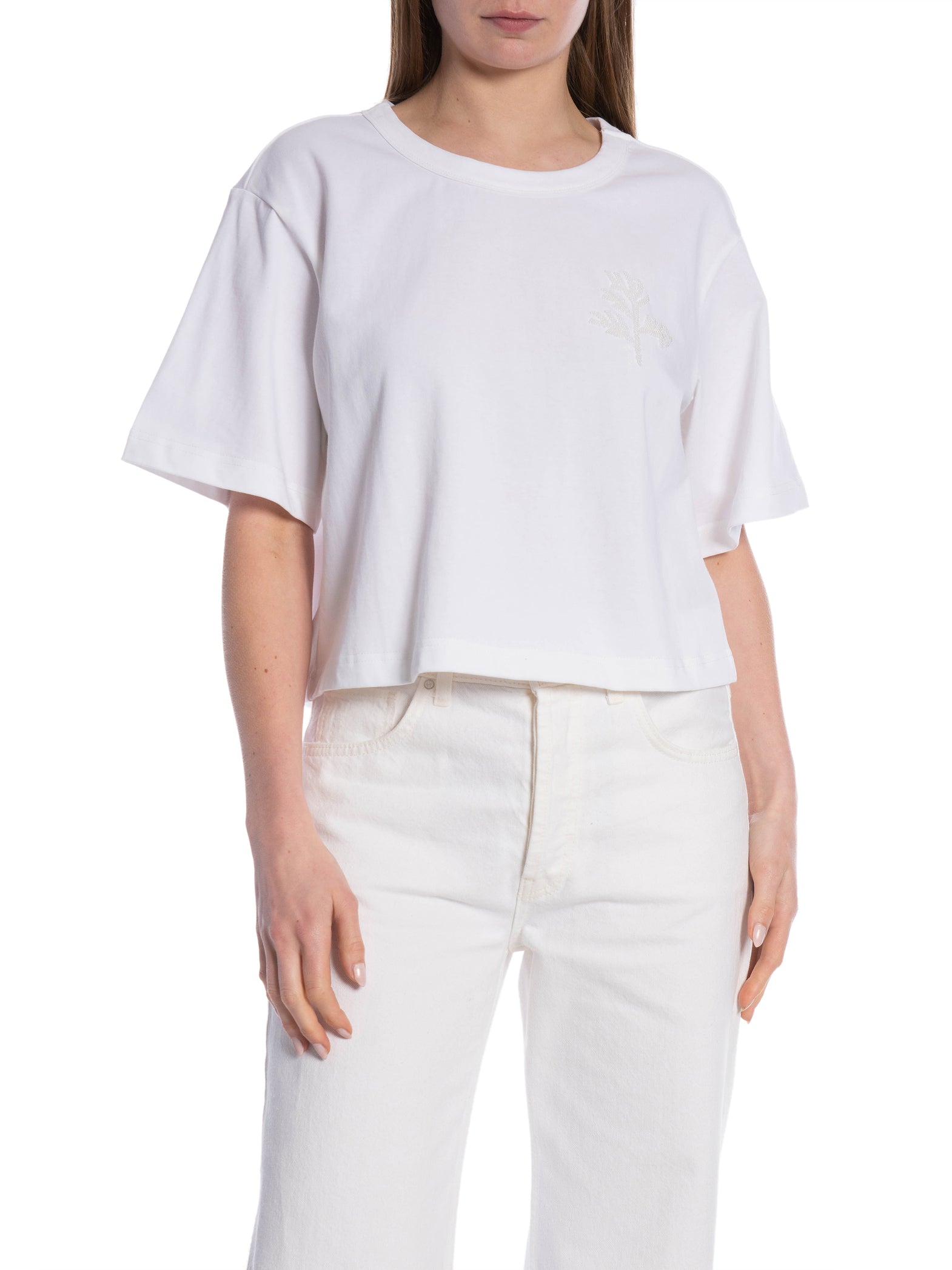 SELECTED FEMME TOPP MARITA 2/4 PEARL TEE BRIGHT WHITE_88460.jpg