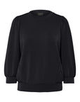 SELECTED FEMME TOPP TENNY 3/4 SWEAT BLACK_105822.jpg