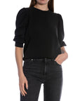 SELECTED FEMME TOPP TENNY 3/4 SWEAT BLACK_89602.jpg
