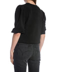 SELECTED FEMME TOPP TENNY 3/4 SWEAT BLACK_89603.jpg