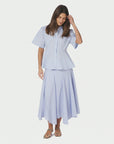 NEO NOIR SKJORTA JANELLE STRIPE BLUE/BROWN_109179.jpg