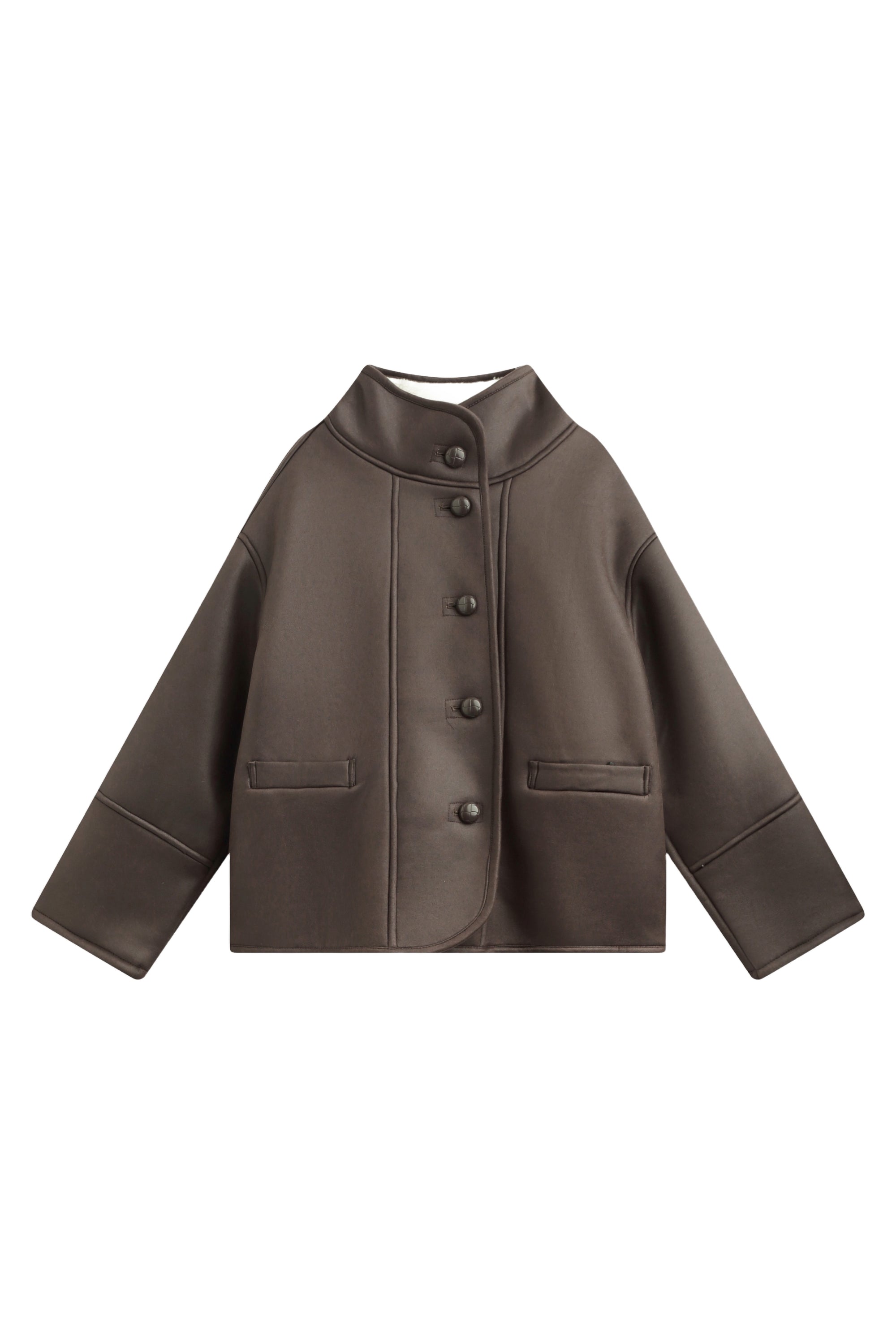 COPPEROSE JACKA STRUCTURED CROPPED BROWN_102117.jpg