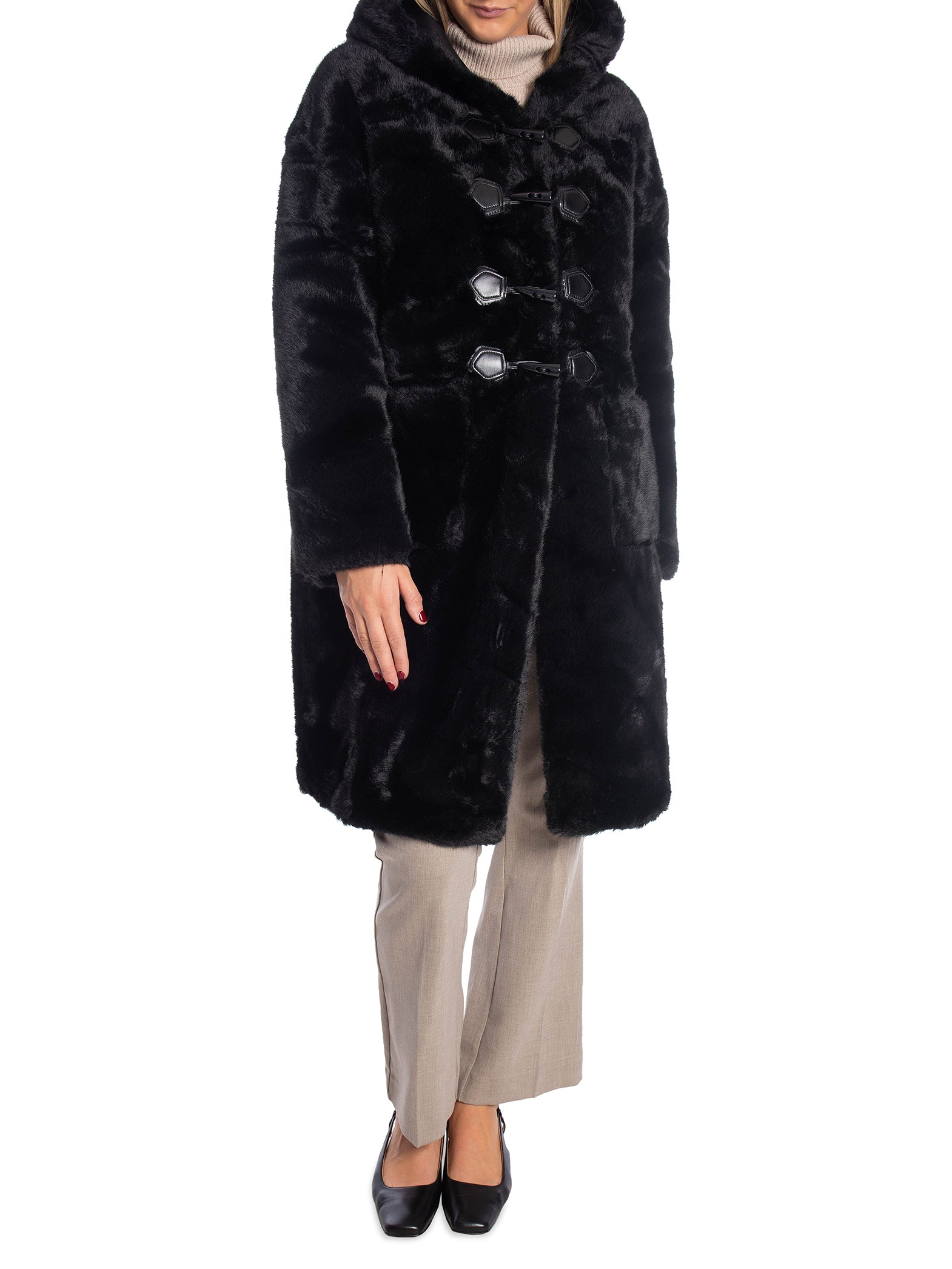 COPPEROSE KAPPA MID-LENGTH FAUX FUR HOODED NOIR_92836.jpg