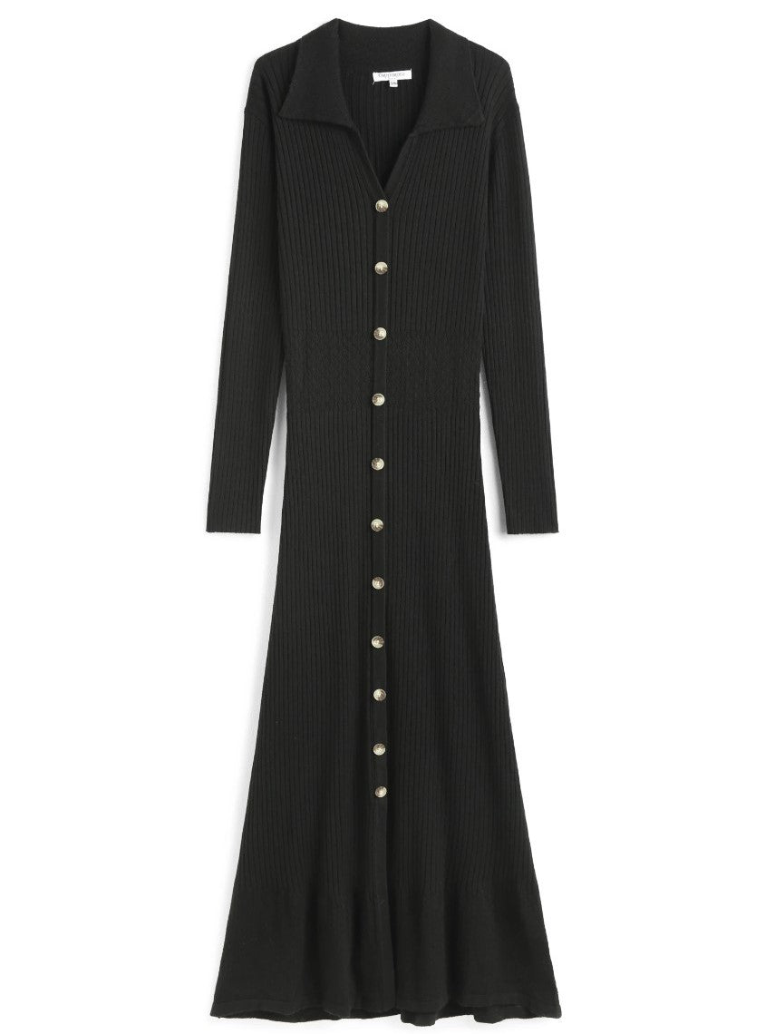 COPPEROSE KLÄNNING LONG KNIT BUTTON BLACK_93230.jpg