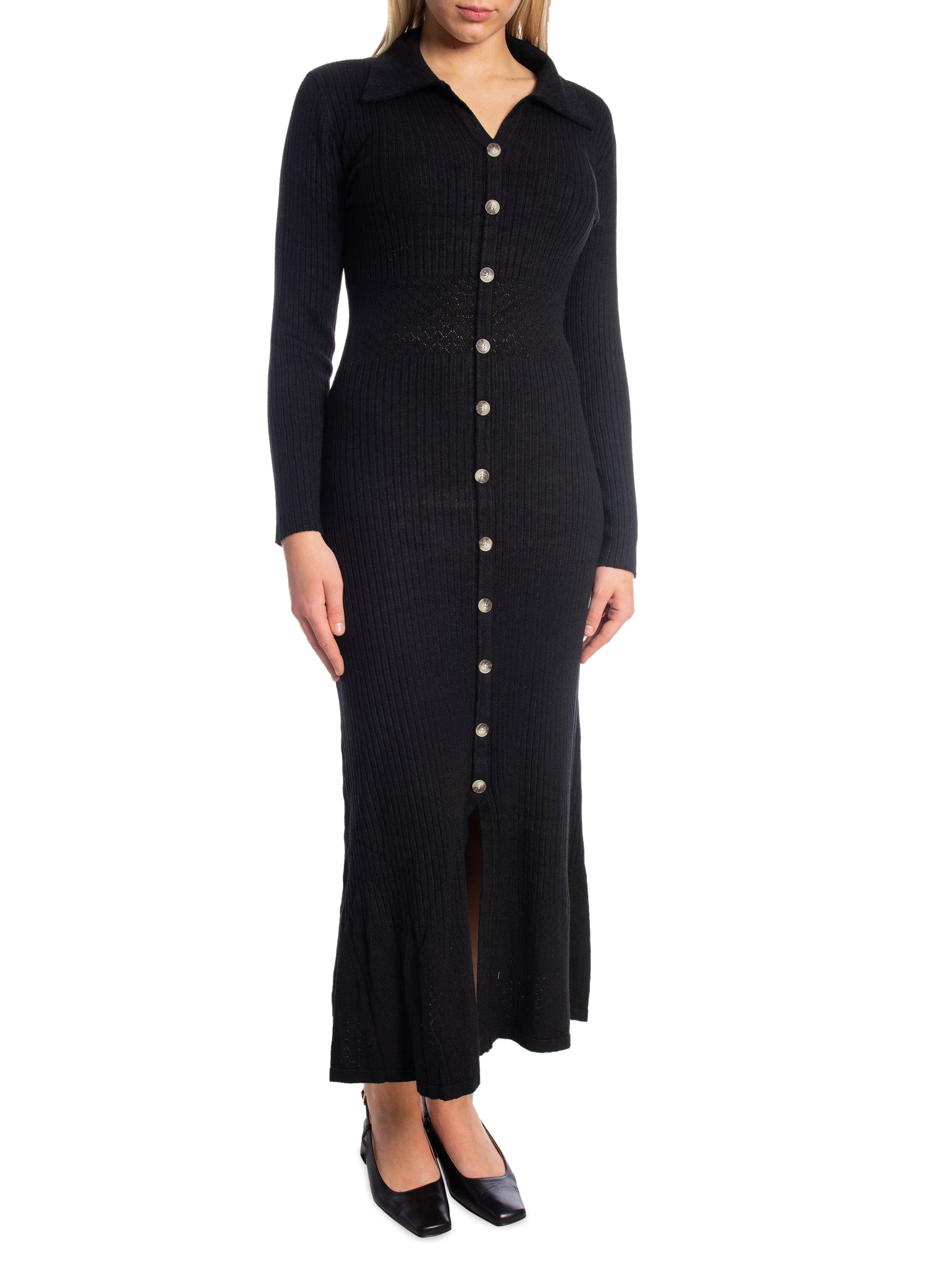 COPPEROSE KLÄNNING LONG KNIT BUTTON BLACK_93356.jpg