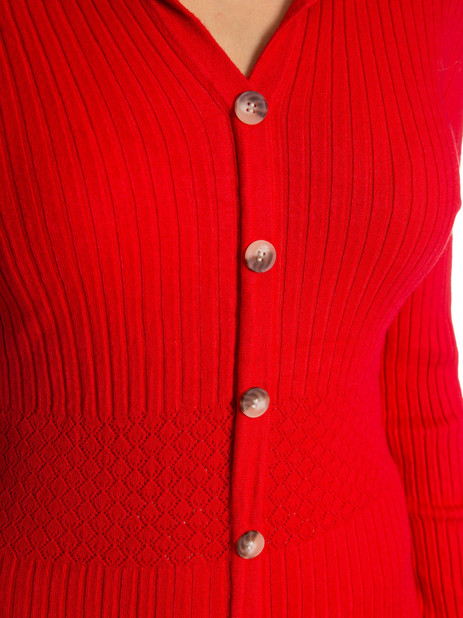 COPPEROSE KLÄNNING LONG KNIT BUTTON RED_93338.jpg