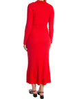 COPPEROSE KLÄNNING LONG KNIT BUTTON RED_93340.jpg