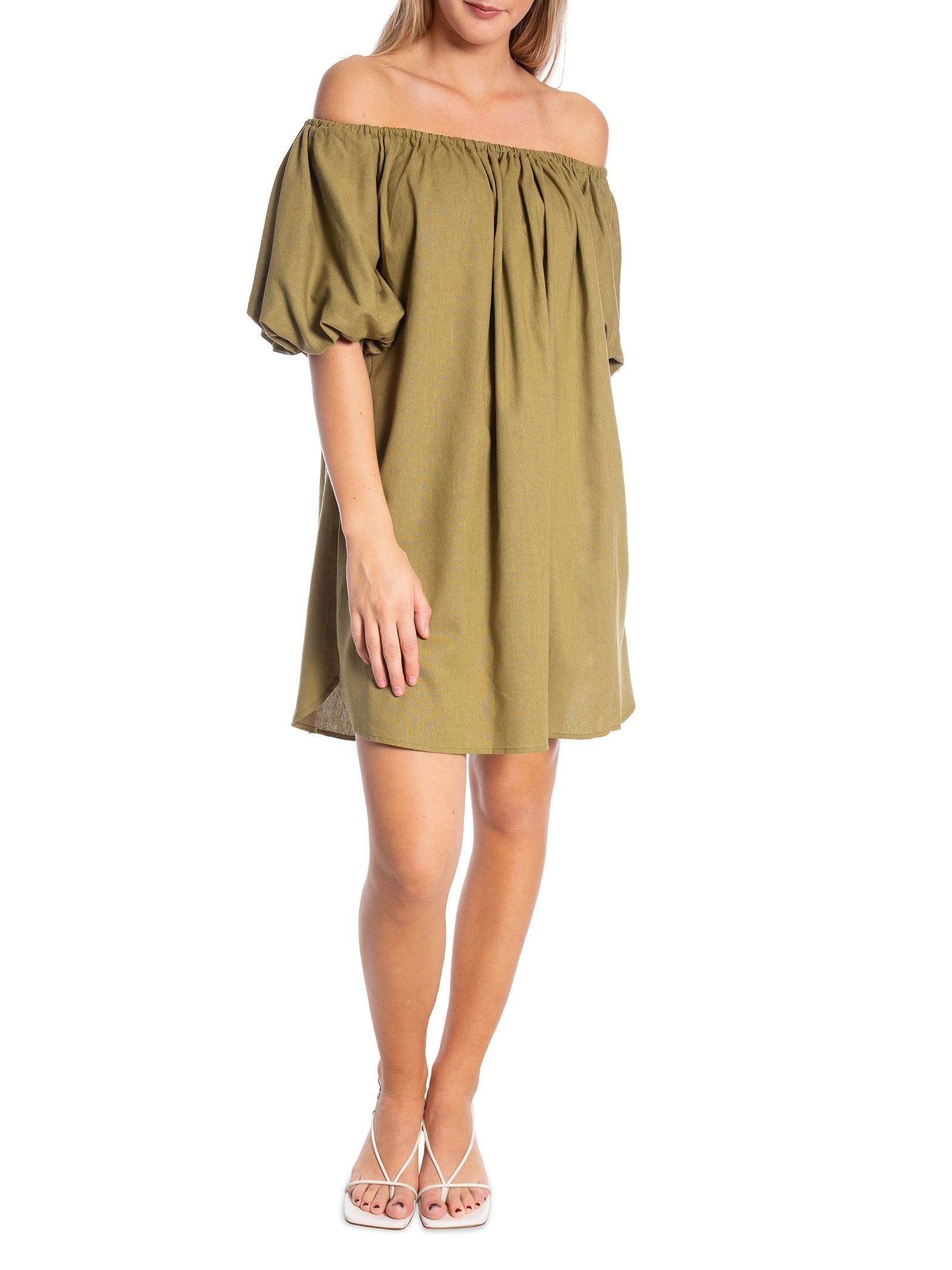 COPPEROSE KLÄNNING OFF SHOULDER KAKI_98163.jpg