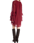 COPPEROSE KLÄNNING RUFFLE BURGUNDY_103055.jpg