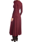 COPPEROSE KLÄNNING TWIST FRONT BURGUNDY_103433.jpg
