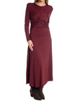COPPEROSE KLÄNNING TWIST FRONT BURGUNDY_103434.jpg
