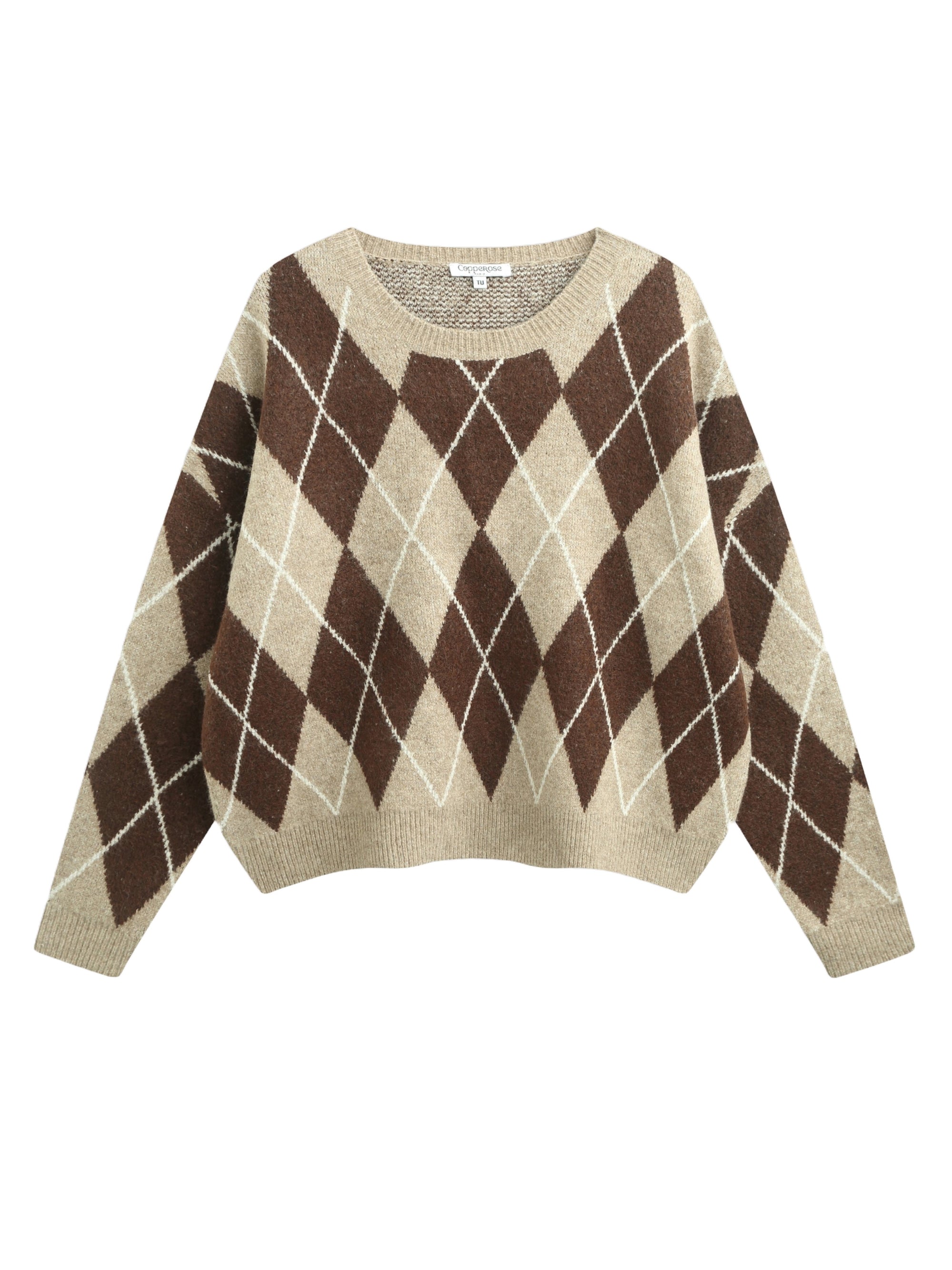 COPPEROSE TRÖJA ARGYLE BROWN_101382.jpg