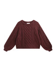 COPPEROSE TRÖJA HONEYCOMB KNIT BURGUNDY_102114.jpg