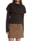 COPPEROSE TRÖJA RUFFLE KNIT BROWN_102533.jpg