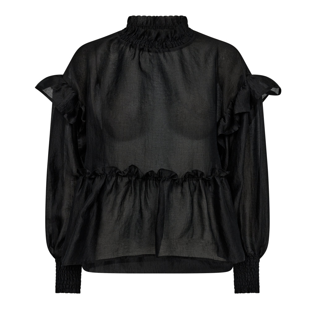CO\'COUTURE BLUS MONIQUE FRILL BLACK_82944.jpg