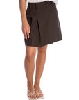 CO'COUTURE KJOL LUNA POCKET PLEAT MINI DARK BROWN_111783.jpg