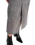 CO´COUTURE KJOL VIK ASYM SLIT MID GREY_82717.jpg