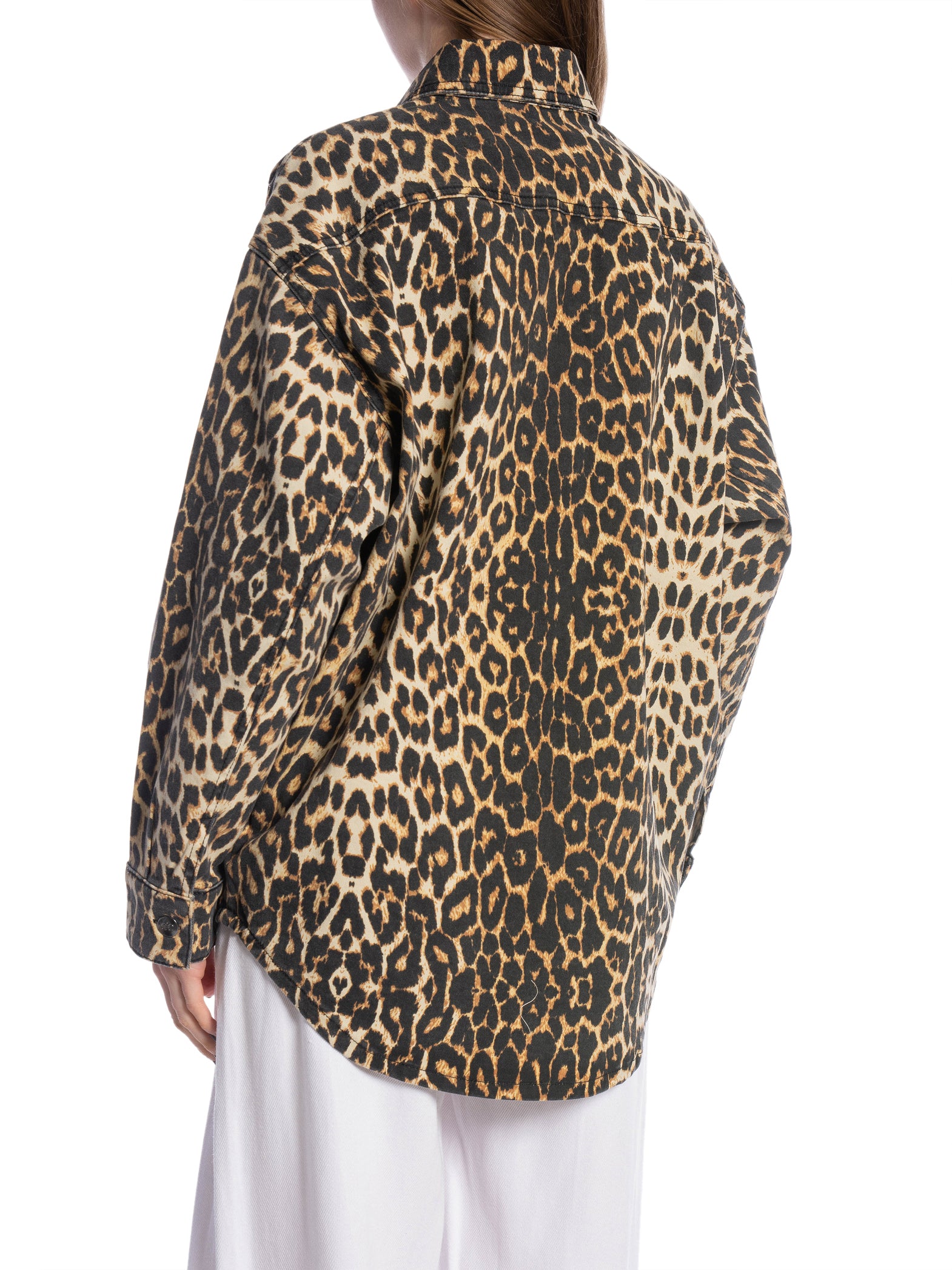 CO´COUTURE SKJORTA LEO DENIM KHAKI _89043.jpg