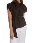 CO'COUTURE TOPP LUNA PLEAT DARK BROWN_111688.jpg