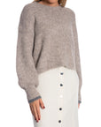 CO\'COUTURE TRÖJA CORALIE CROP RIB O-KNIT WALNUT_93080.jpg