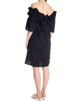 JUS DE POM KLÄNNING RUFFLED OFF-SHOULDER NOIR_98985.jpg