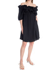 JUS DE POM KLÄNNING RUFFLED OFF-SHOULDER NOIR_98986.jpg