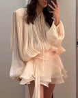 KLÄNNING DRAPED RUFFLES CHAMPAGNE BEIGE_98711.jpg