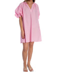 KLÄNNING VOLUMINOUS TIERED RUFFLE SLEEVE SHORT LIGHT PINK_109373.jpg