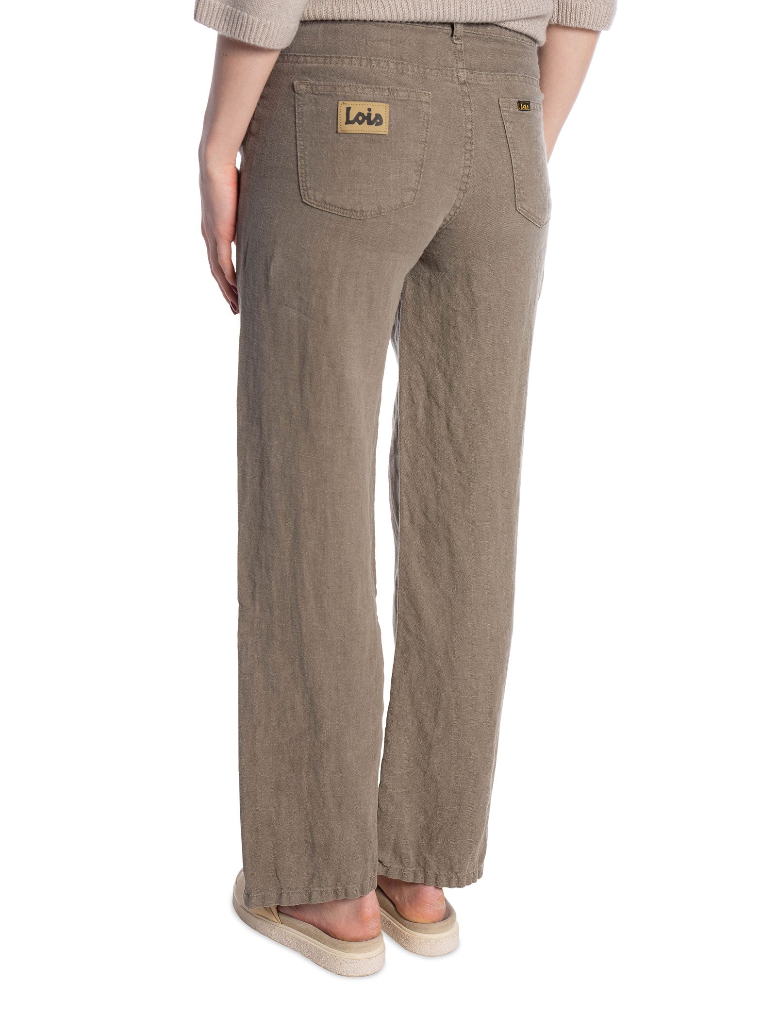LOIS BYXA CULOTTE LINEN COLOUR HEDGE GREEN L32_97138.jpg