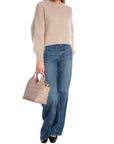 MAËLYS PARIS TRÖJA ROUND NECK MOHAIR TAUPE_93608.jpg