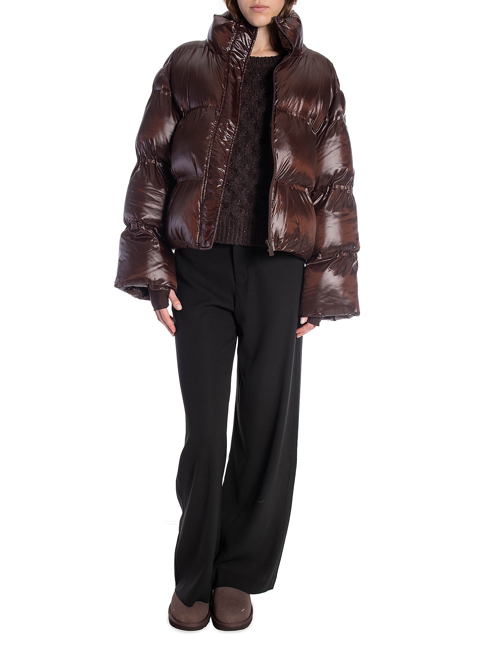 NEO NOIR JACKA RHEA SHINY PUFFER DARK BROWN_102204.jpg