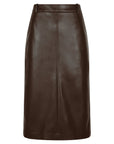 NEO NOIR KJOL NETTIE FAUX LEATHER DARK BROWN_94619.jpg