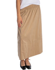 NEO NOIR KJOL YARA POPLIN LIGHT TAUPE_111266.jpg