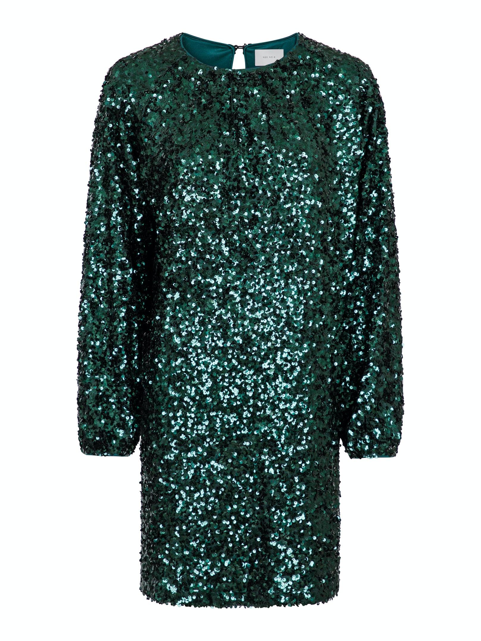 NEO NOIR KLÄNNING EZRA FALL SEQUINS DARK GREEN_69943.jpg