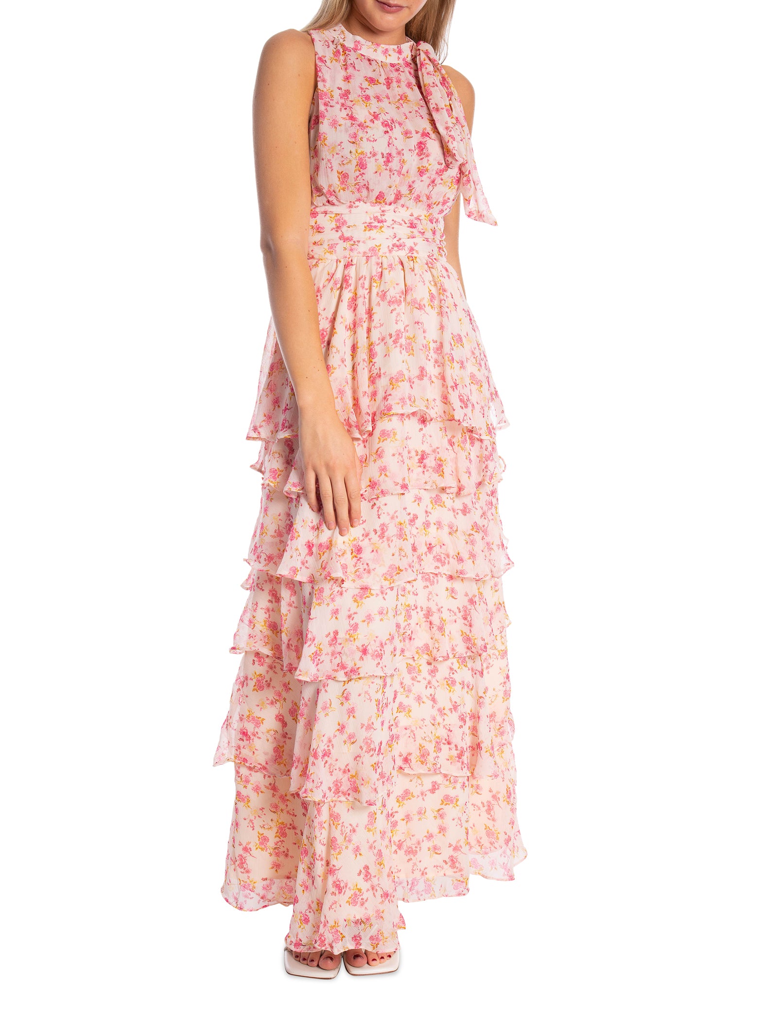 NEO NOIR KLÄNNING MARLI SMALL FLOWER ROSE_99490.jpg