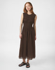 NEO NOIR KLÄNNING MYRNA S VOILE DARK BROWN_99653.jpg