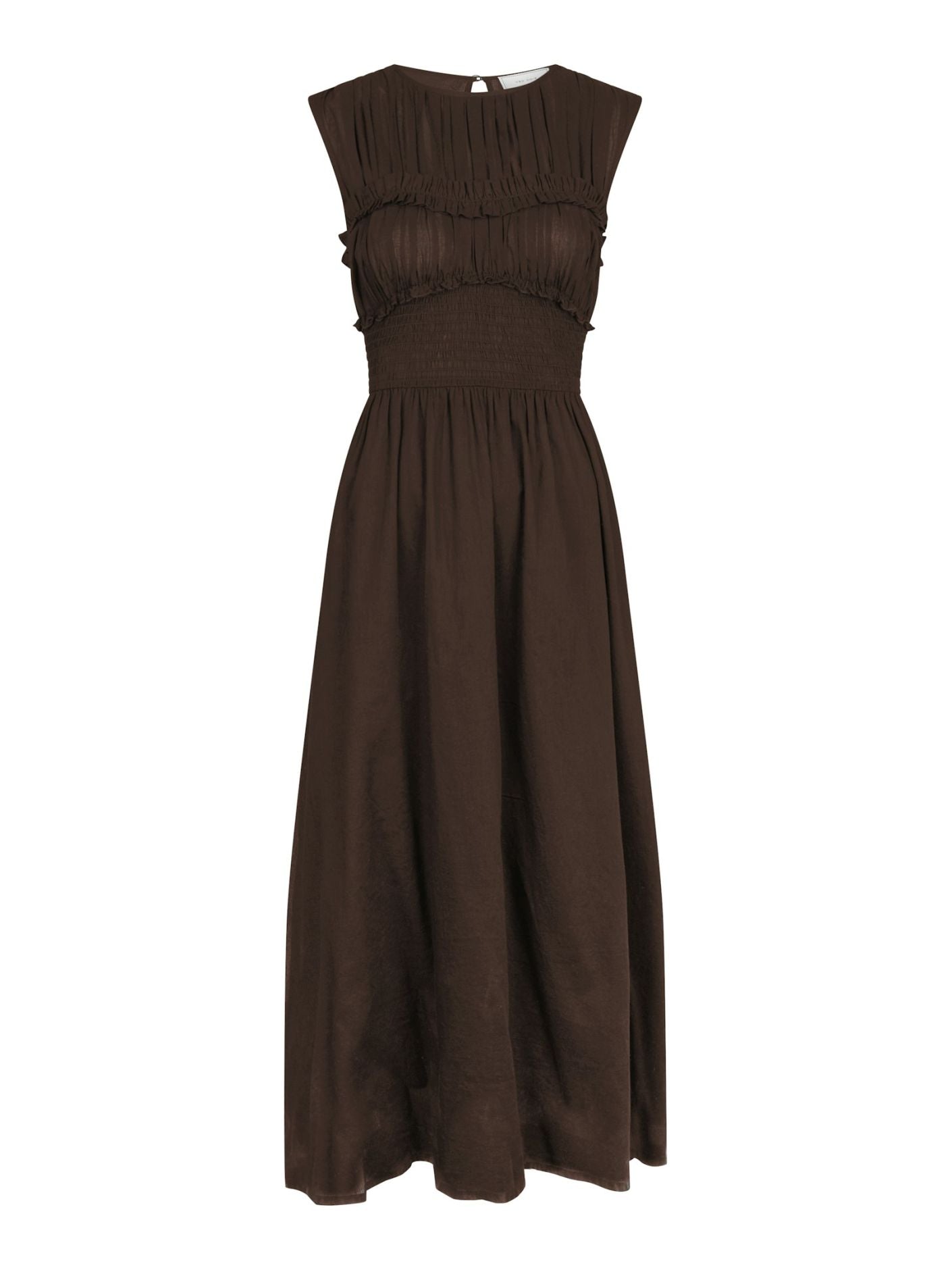 NEO NOIR KLÄNNING MYRNA S VOILE DARK BROWN_99654.jpg