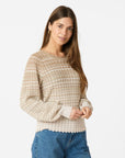 NEO NOIR TRÖJA DITO CHEVRON LIGHT BROWN_94597.jpg