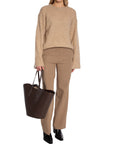 SELECTED FEMME BYXA FRITA CAMEL MELANGE L32_83074.jpg