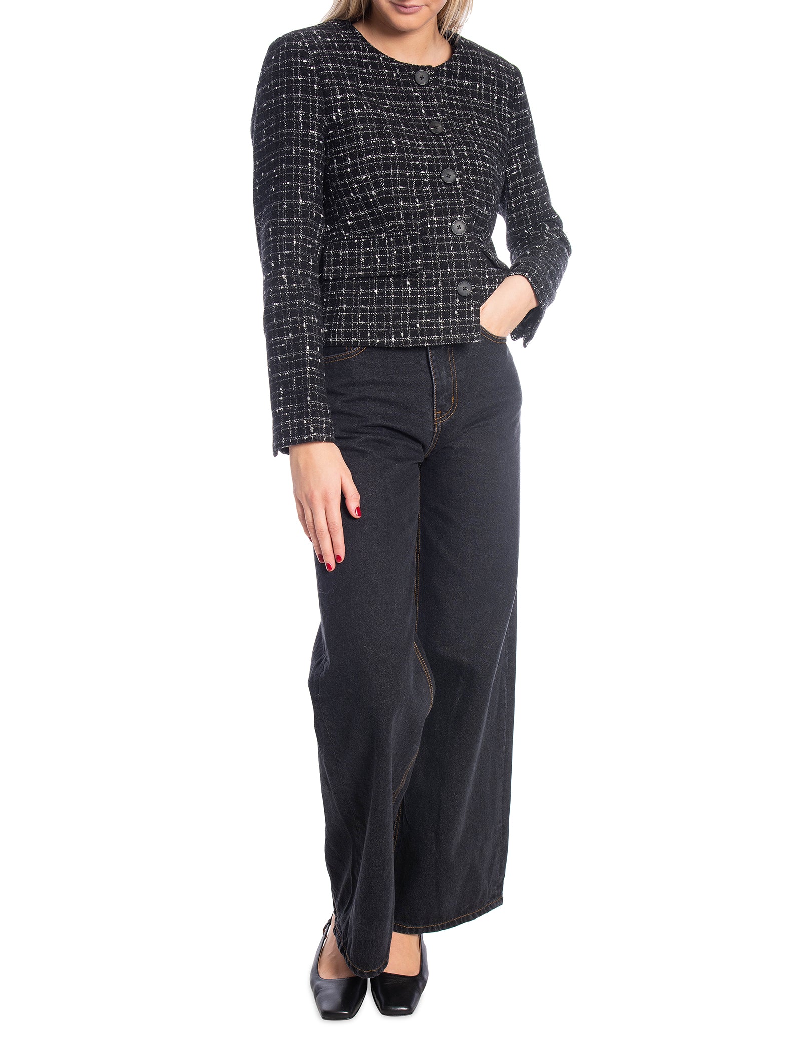 SELECTED FEMME JACKA WILMA SHORT BLACK_93592.jpg