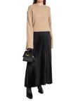 SELECTED FEMME KJOL TINA HW ANKLE PLISSE BLACK_83944.jpg