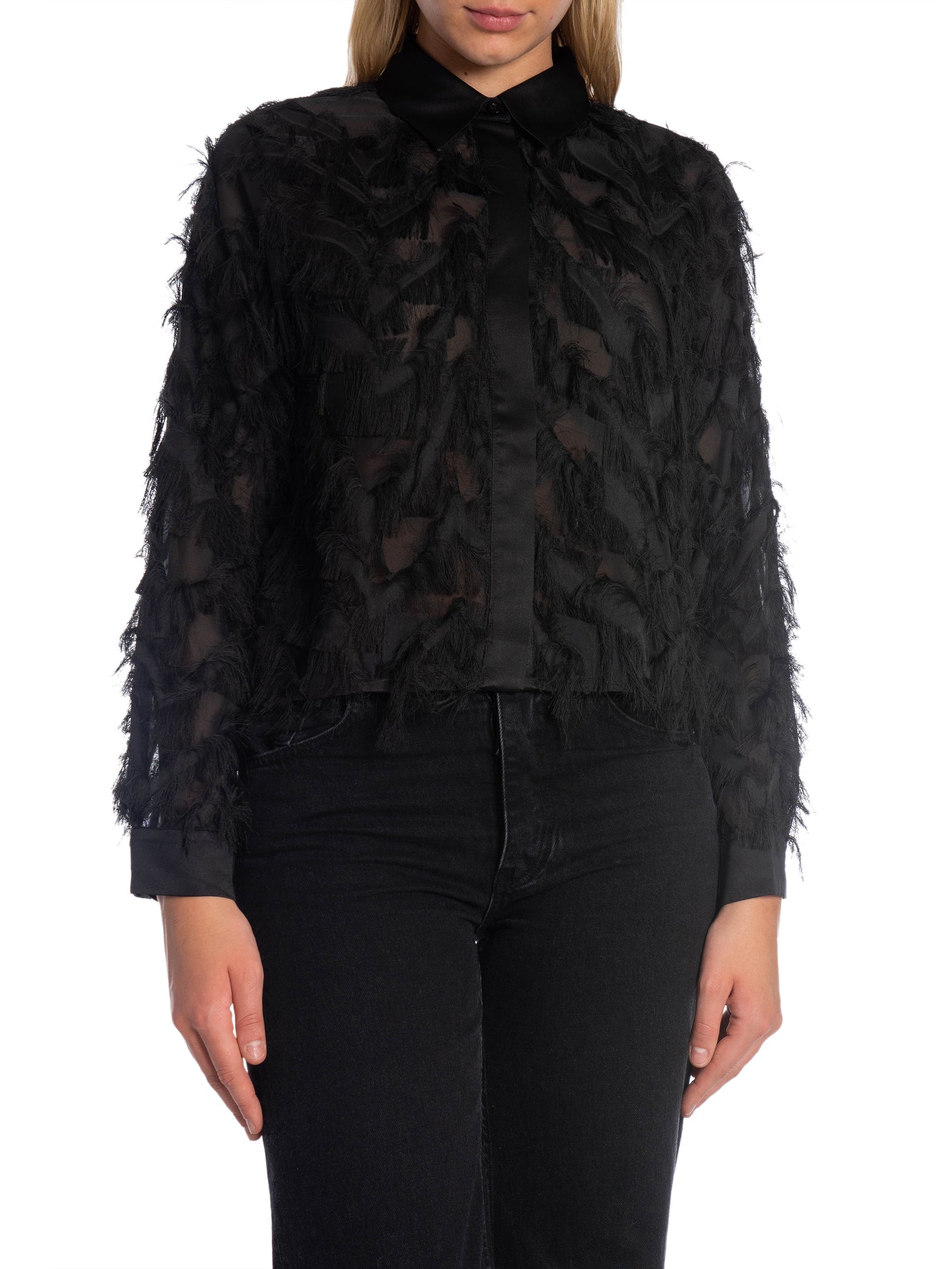 SELECTED FEMME SKJORTA MYLINE LS FLUFFY CROPPED BLACK _91546.jpg