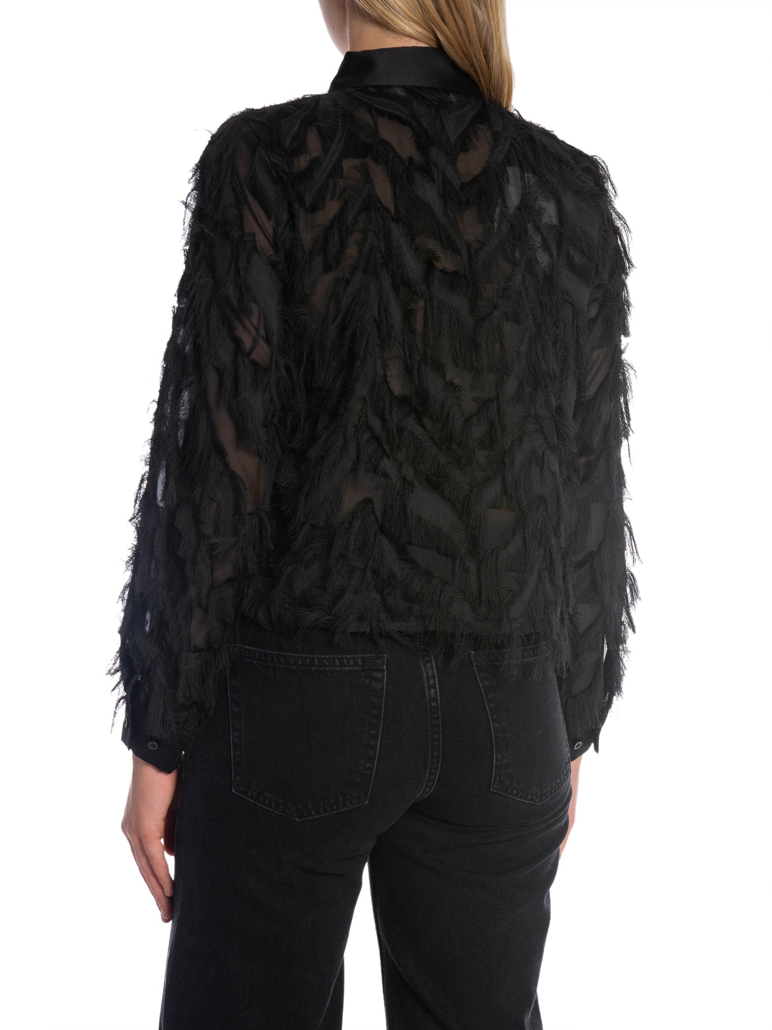 SELECTED FEMME SKJORTA MYLINE LS FLUFFY CROPPED BLACK _91547.jpg