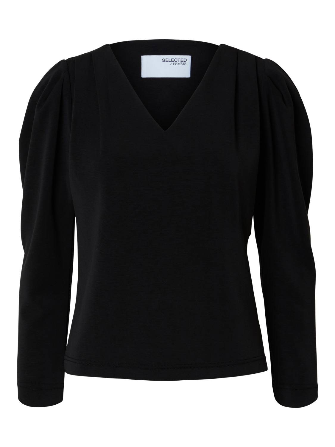 SELECTED FEMME TOPP FENJA V-NECK BLACK_93848.jpg