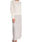 SOFT REBELS KJOL NEVAEH SILVER PLISSÉ_93152.jpg
