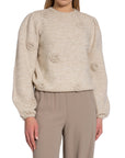 Y.A.S TRÖJA YASROSEY LS KNIT PULLOVER BIRCH MELANGE_84322.jpg