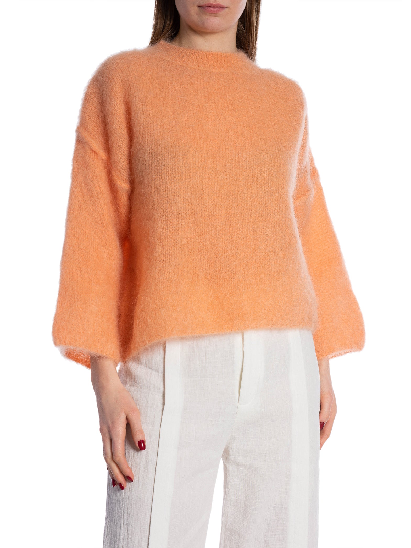 TRÖJA MOHAIR MANCHE 3/4 APRICOT_97232.jpg