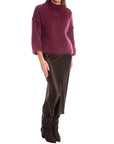 TRÖJA MOHAIR MANCHE 3/4 BURGUNDY_104491.jpg