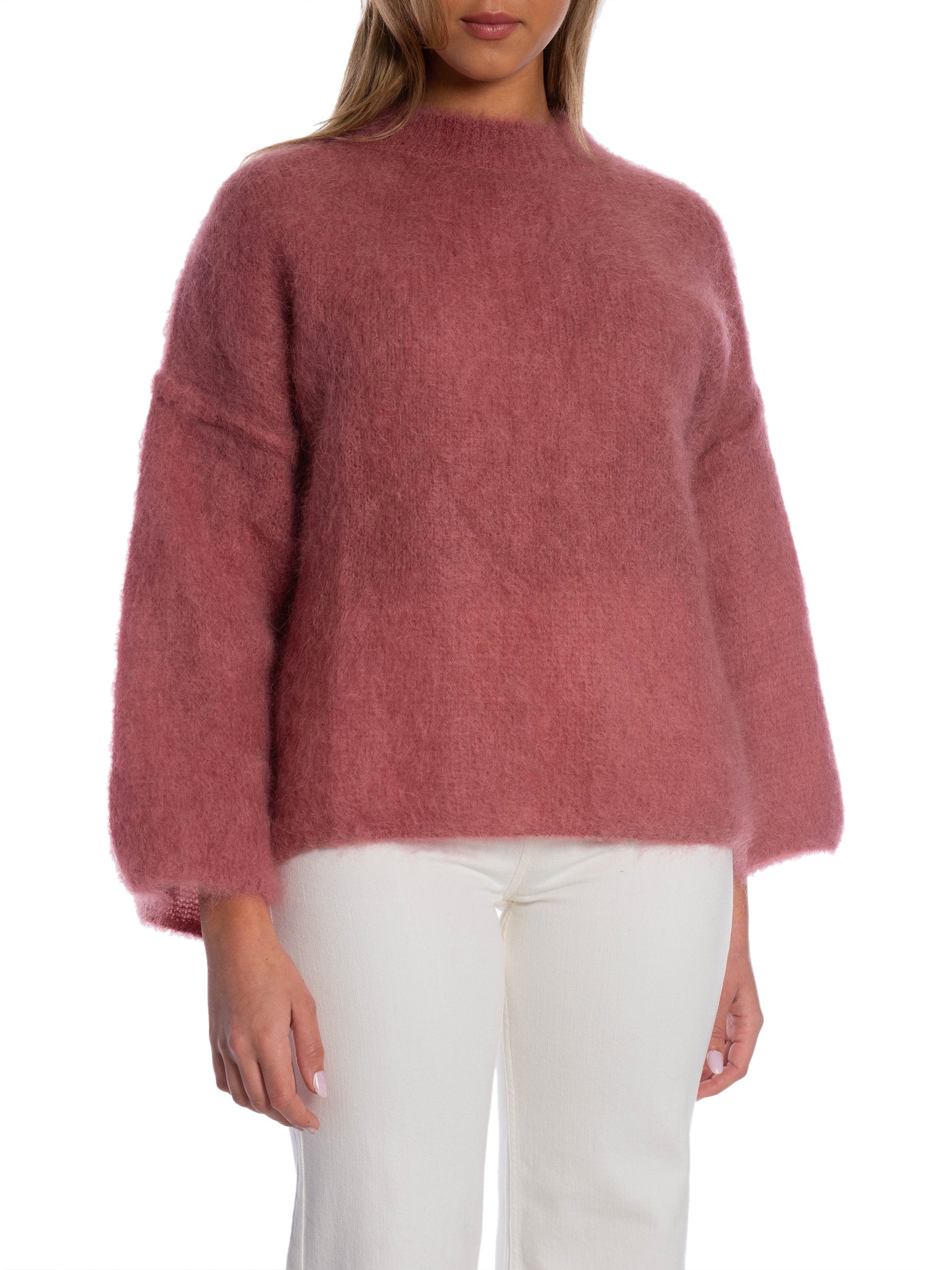 TRÖJA MOHAIR MANCHE 3/4 ROSA_105672.jpg