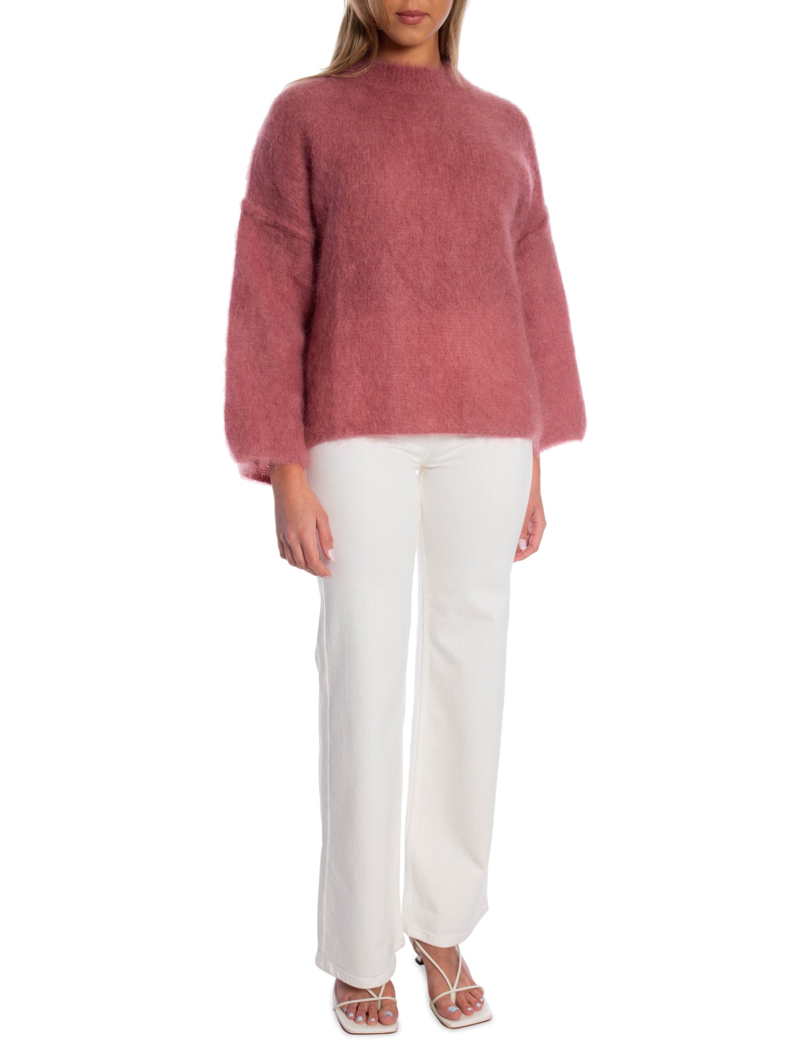 TRÖJA MOHAIR MANCHE 3/4 ROSA_105675.jpg